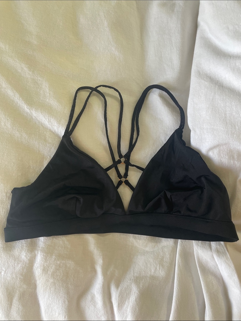 Black bra top
